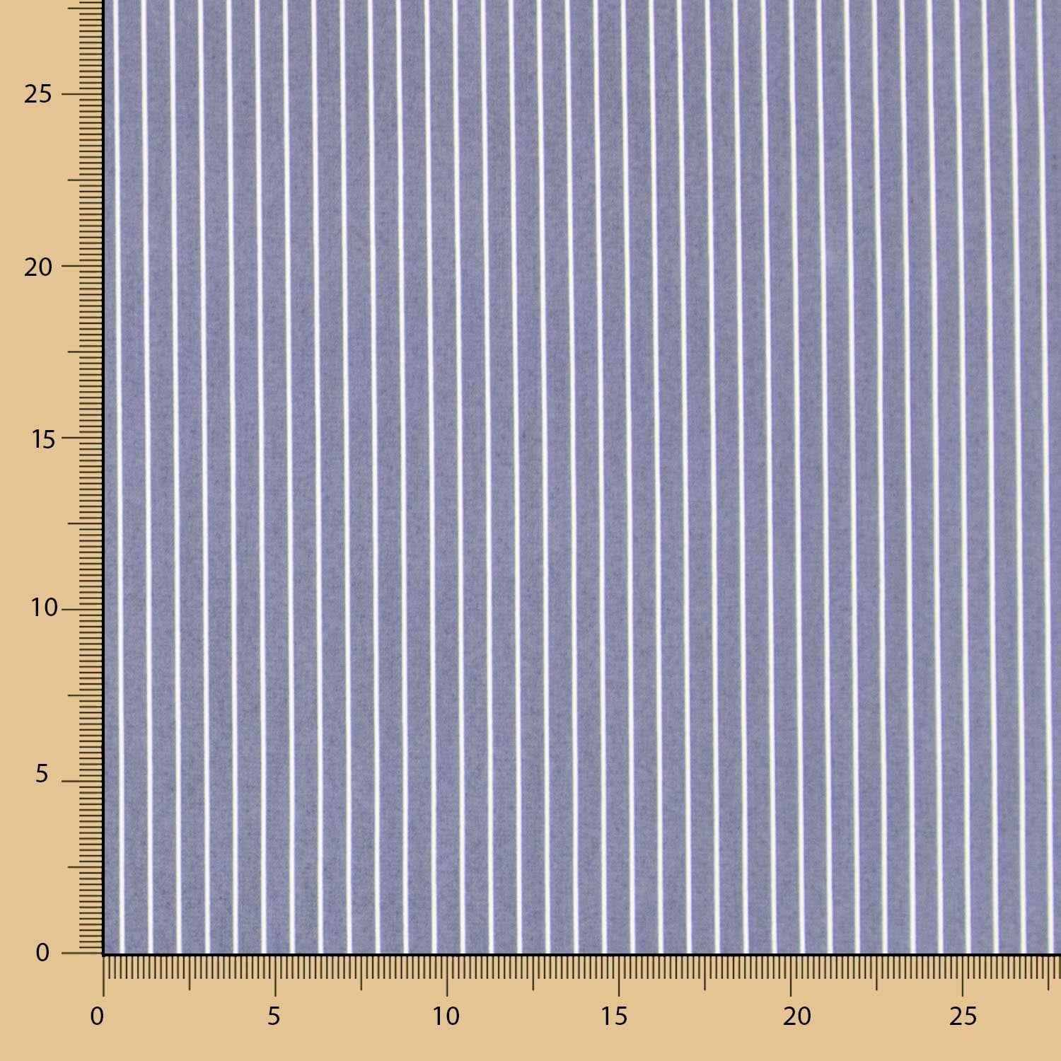 Lyocell Spandex Slim Stripes Blau - Ribes y Casals