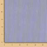 Lyocell Spandex Slim Stripes Blau - Ribes y Casals