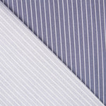 Lyocell Spandex Slim Stripes Blau - Ribes y Casals