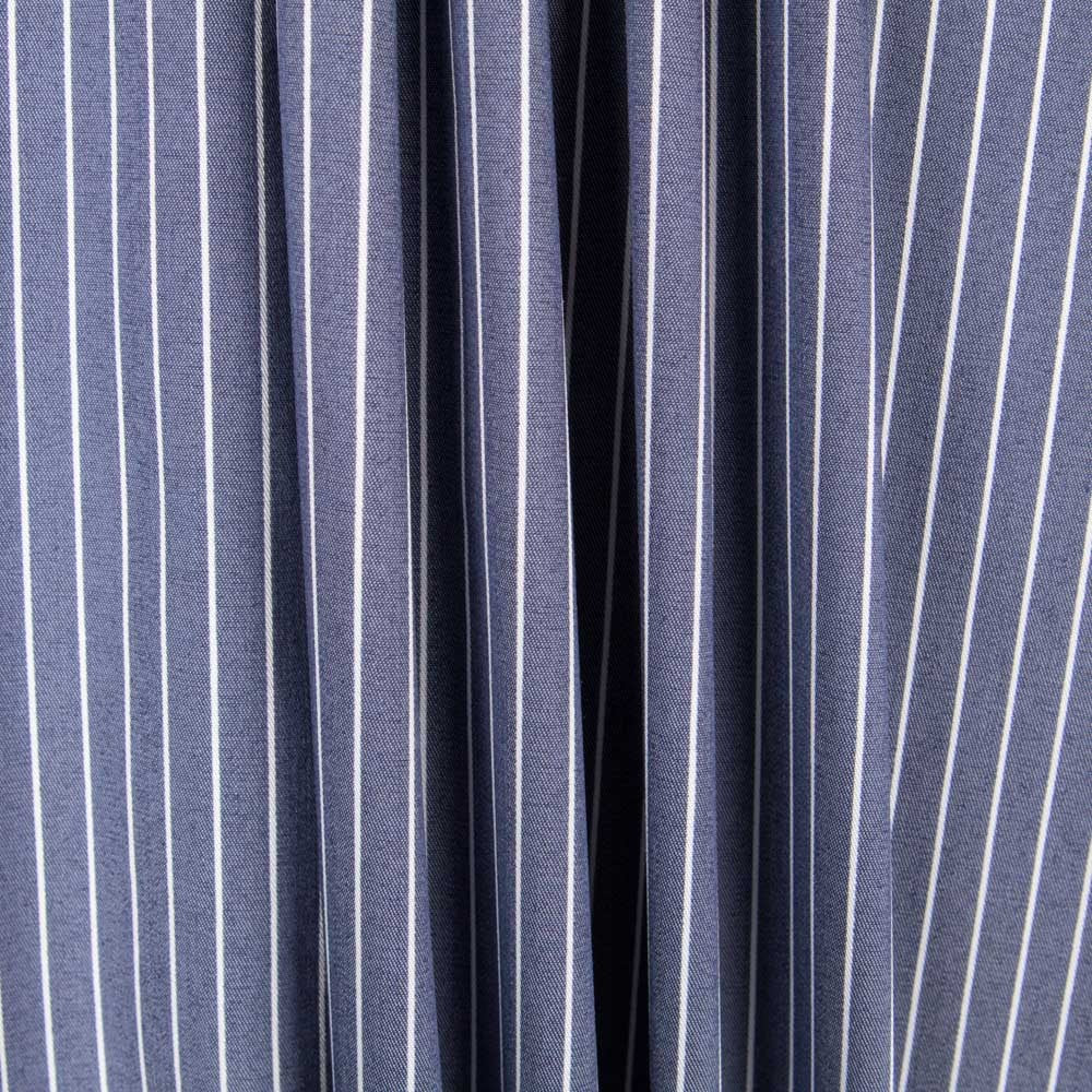 Lyocell Spandex Slim Stripes Blau - Ribes y Casals