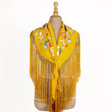 Bestickter Schal Macarena Albero - Ribes y Casals