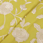 Besticktes Schultertuch Ecru Tencel Albero - Ribes y Casals
