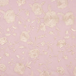 Bestickter Schal Ecru Tencel Pearl Pink - Ribes y Casals