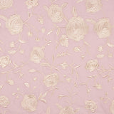 Bestickter Schal Ecru Tencel Pearl Pink - Ribes y Casals