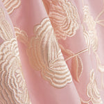 Bestickter Schal Ecru Tencel Pearl Pink - Ribes y Casals