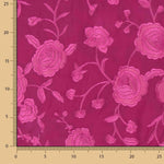 Stickerei-Schal Fuchsia Tencel Strawberry - Ribes y Casals