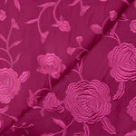 Stickerei-Schal Fuchsia Tencel Strawberry - Ribes y Casals