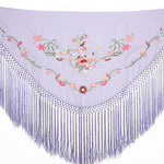 Bestickter kleiner Schal Cerro Malva - Ribes y Casals