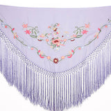 Bestickter kleiner Schal Cerro Malva - Ribes y Casals