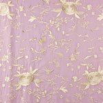 Mauve bestickter Tencel-Schal - Ribes y Casals