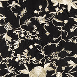 Schwarzer bestickter Tencel-Schal - Ribes y Casals