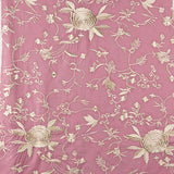 Rosa bestickter Tencel-Schal - Ribes y Casals
