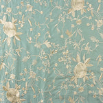 Bestickter Tencel-Schal Mineral Blue - Ribes y Casals