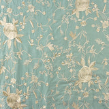 Bestickter Tencel-Schal Mineral Blue - Ribes y Casals