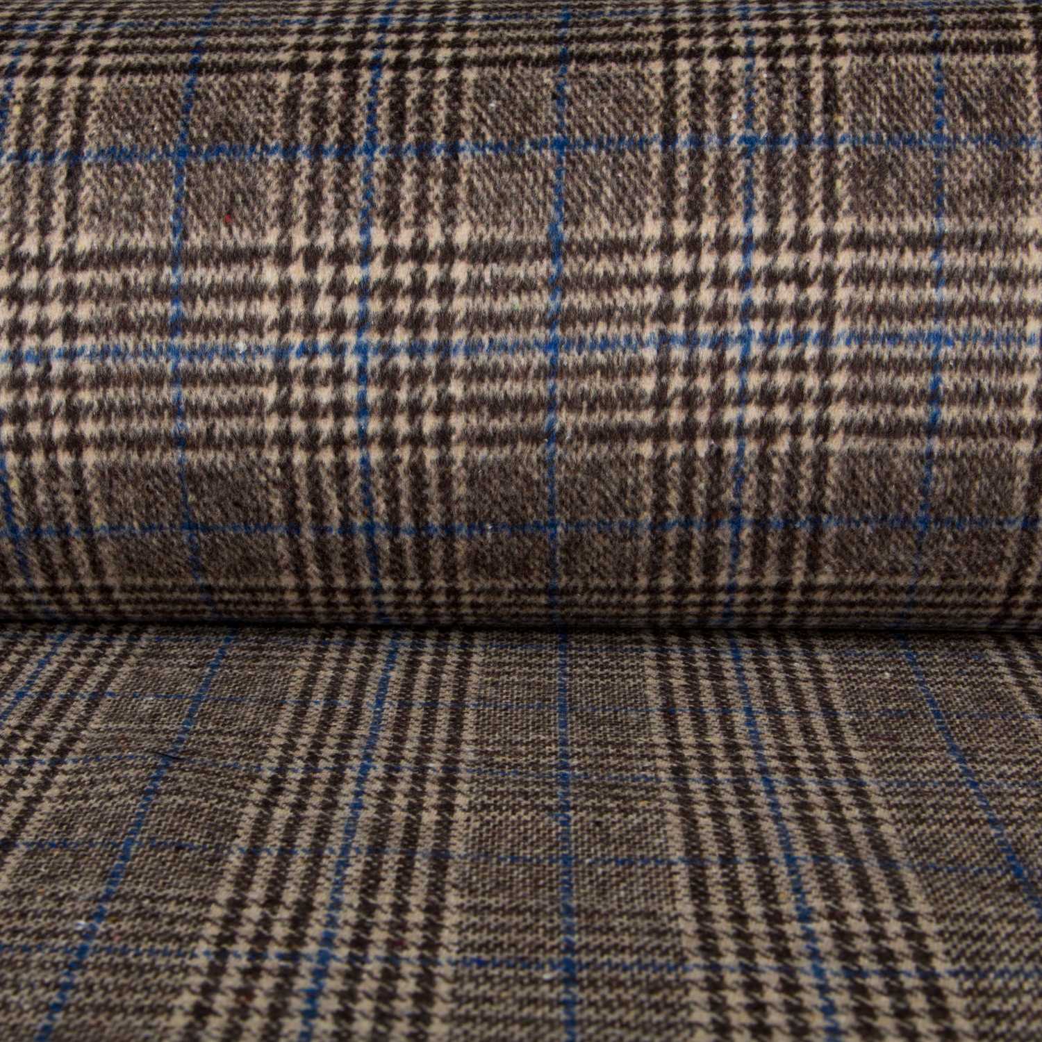 Wales Mantel Braun Blau - Ribes y Casals