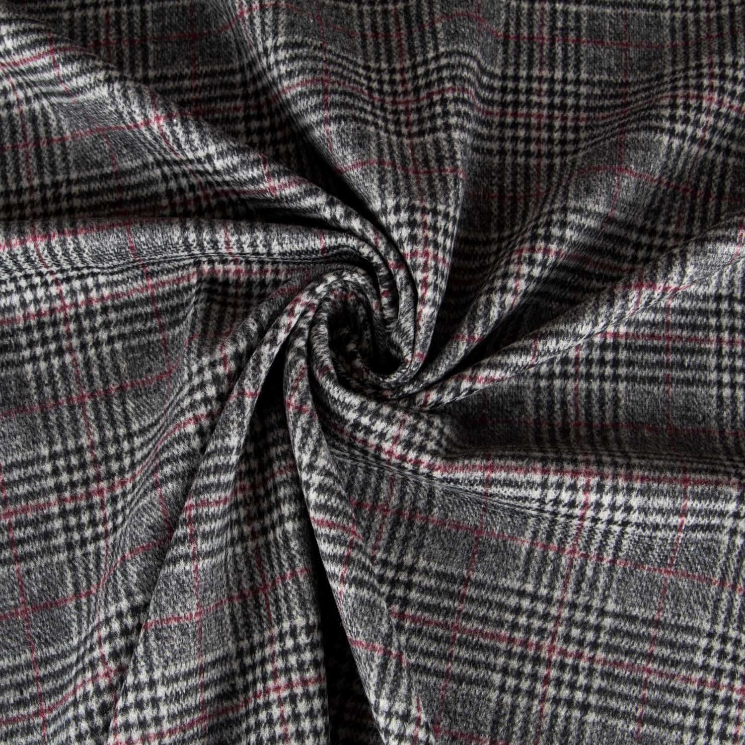 Wales Mantel Schwarz Rot - Ribes y Casals