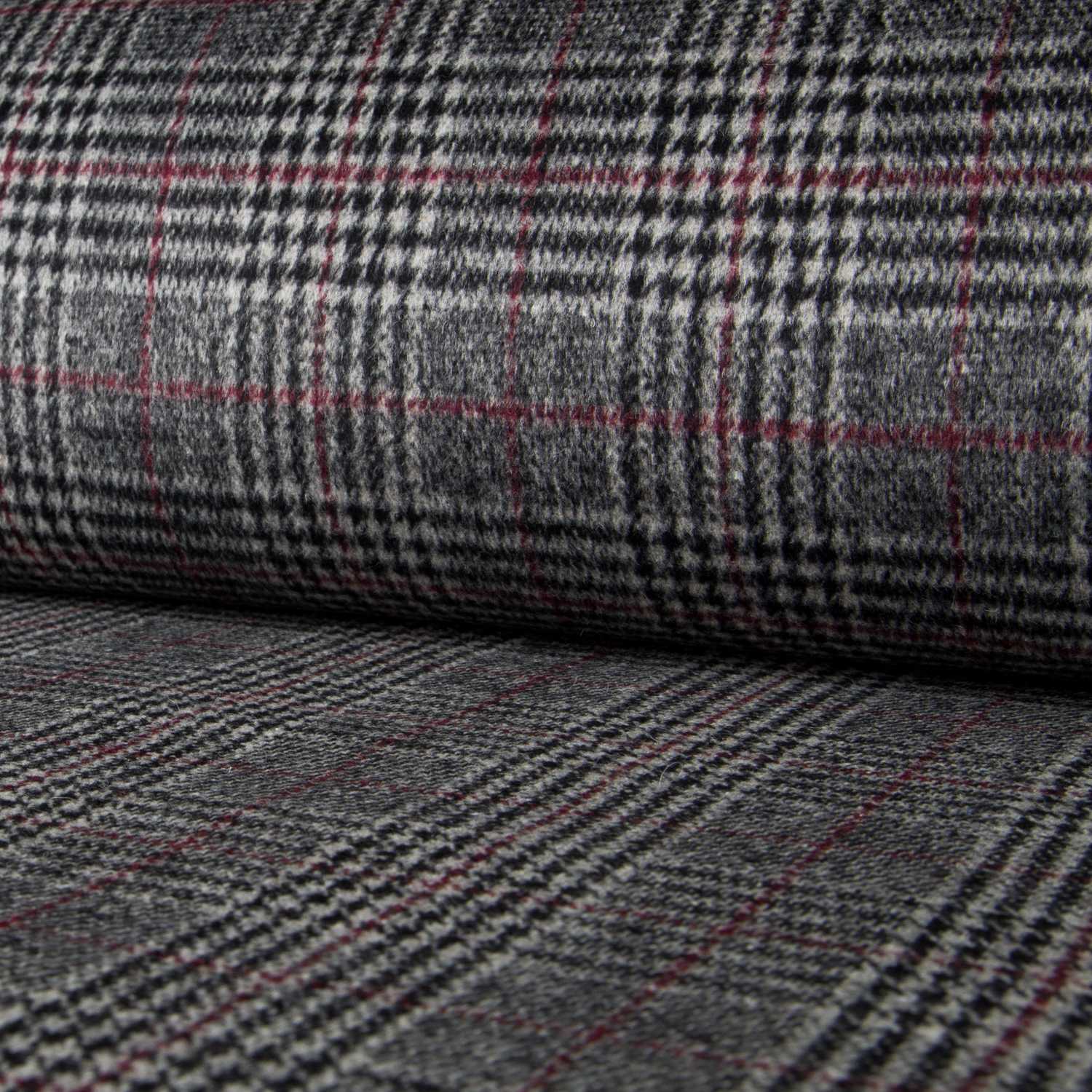 Wales Mantel Schwarz Rot - Ribes y Casals