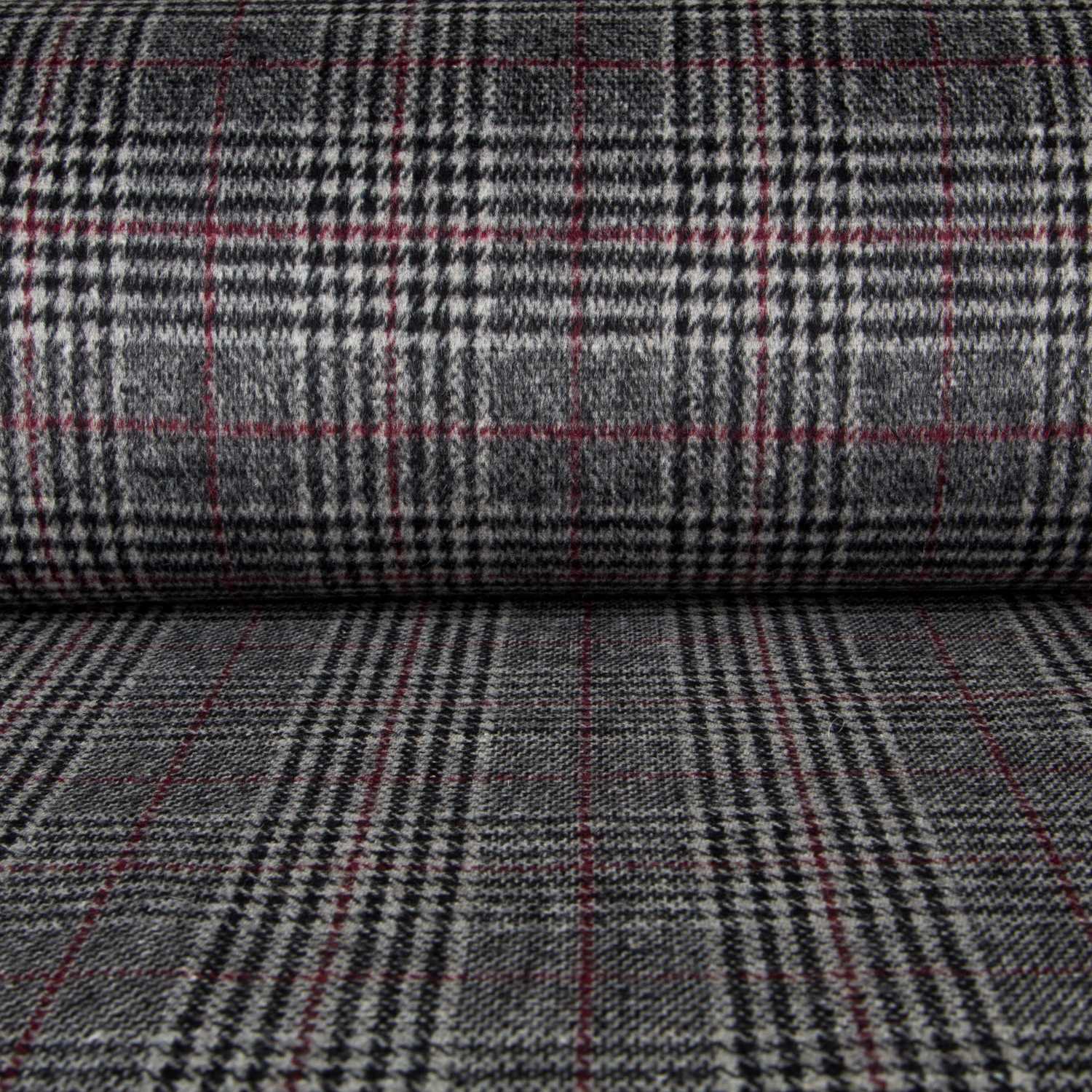 Wales Mantel Schwarz Rot - Ribes y Casals