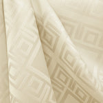Karierte Damast-Tischdecke Beige - Ribes y Casals