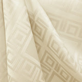 Karierte Damast-Tischdecke Beige - Ribes y Casals