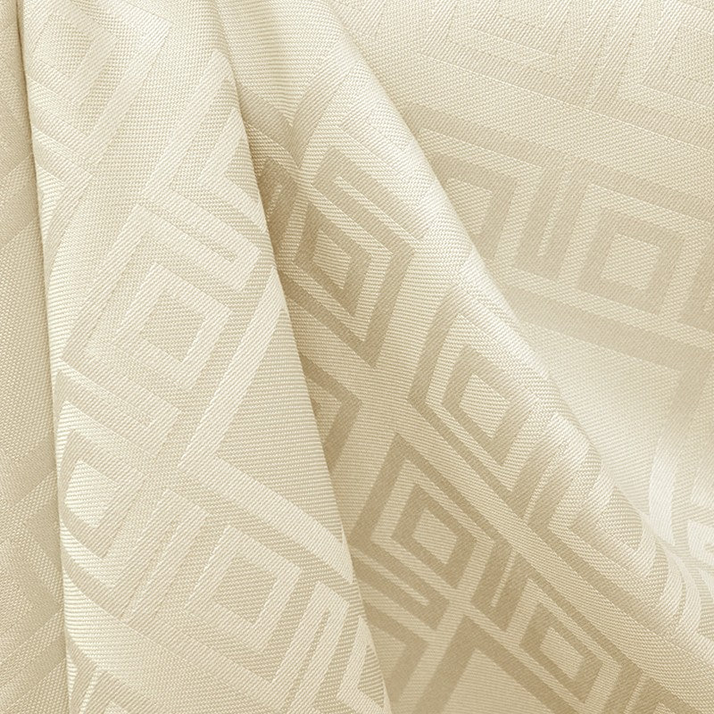 Karierte Damast-Tischdecke Beige - Ribes y Casals