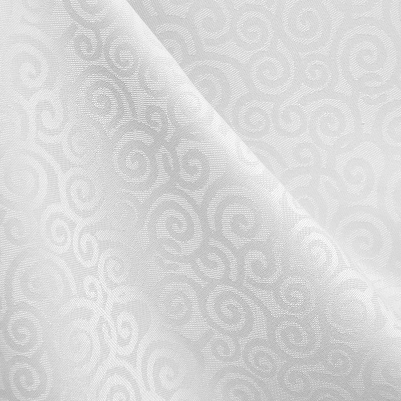 Spirale Damast Tischtuch Weiß - Ribes y Casals