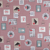 Anti-Flecken-Tischdecke Cake Red - Ribes y Casals