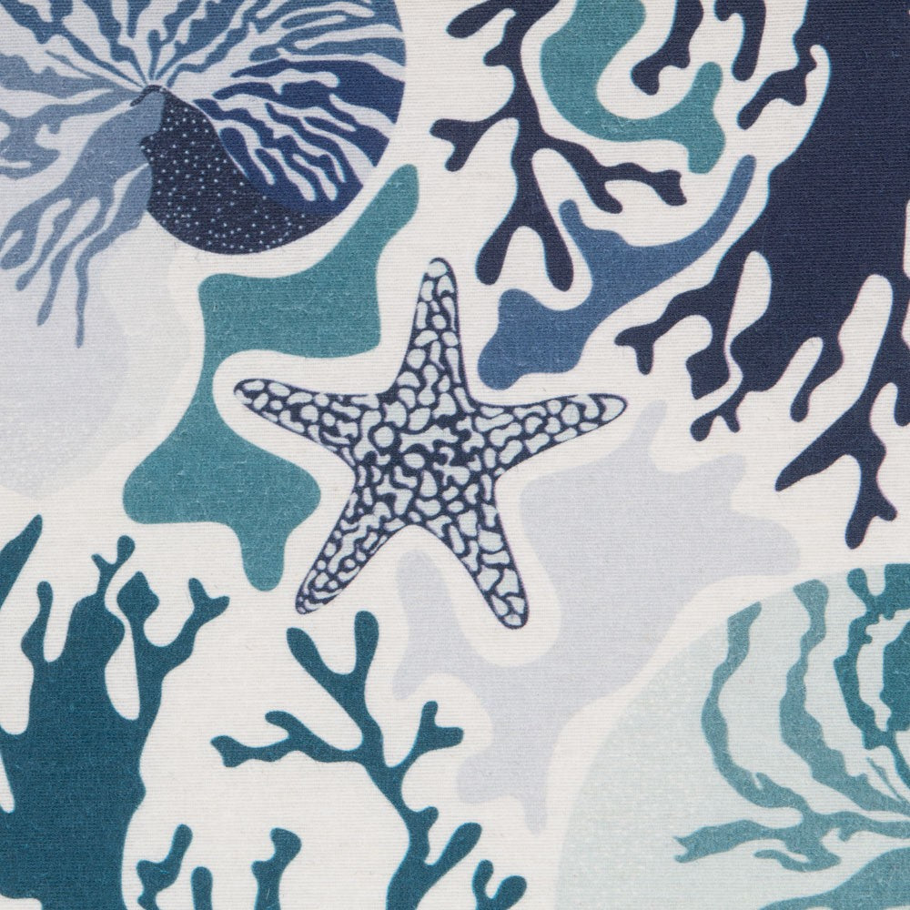 Anti-Fleck-Tischdecke Blau Muscheln - Ribes y Casals