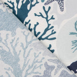 Anti-Fleck-Tischdecke Blau Muscheln - Ribes y Casals
