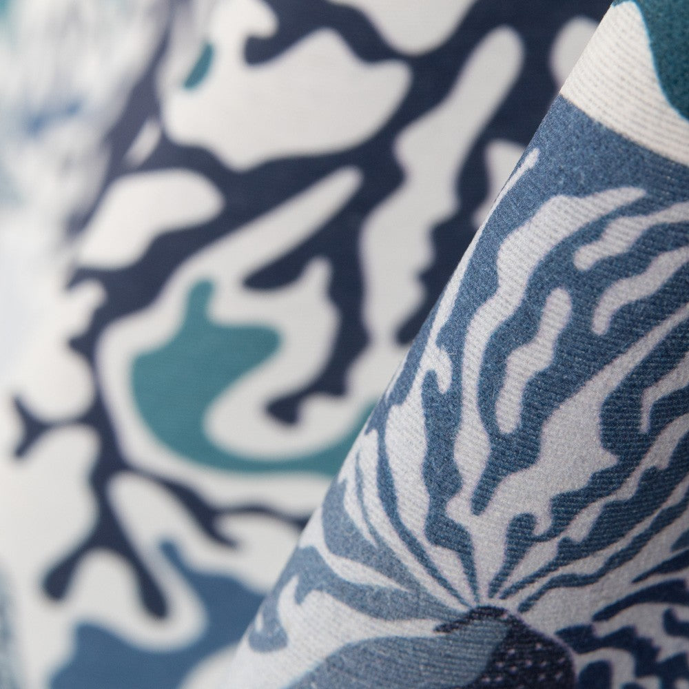 Anti-Fleck-Tischdecke Blau Muscheln - Ribes y Casals