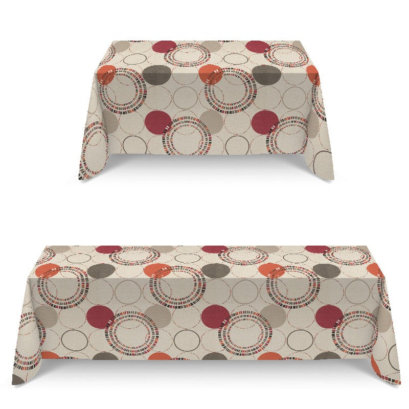 Anti-Fleck-Tischdecke Kreise Natur - Ribes y Casals