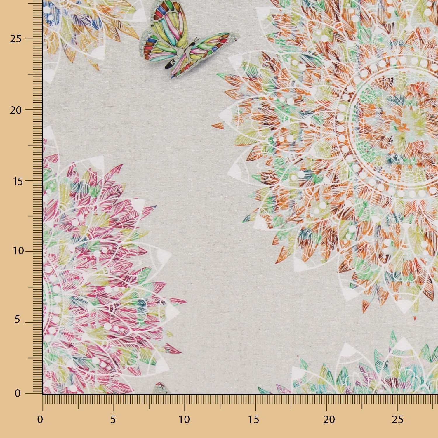 Mandala Federn Anti-Fleck-Tischdecke - Ribes y Casals