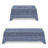 Anti-Fleck-Tischdecke Blau gestreift - Ribes y Casals