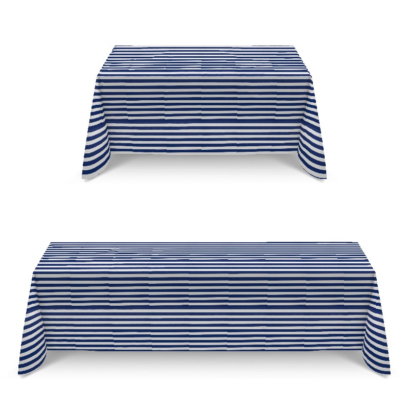 Anti-Fleck-Tischdecke Blau gestreift - Ribes y Casals