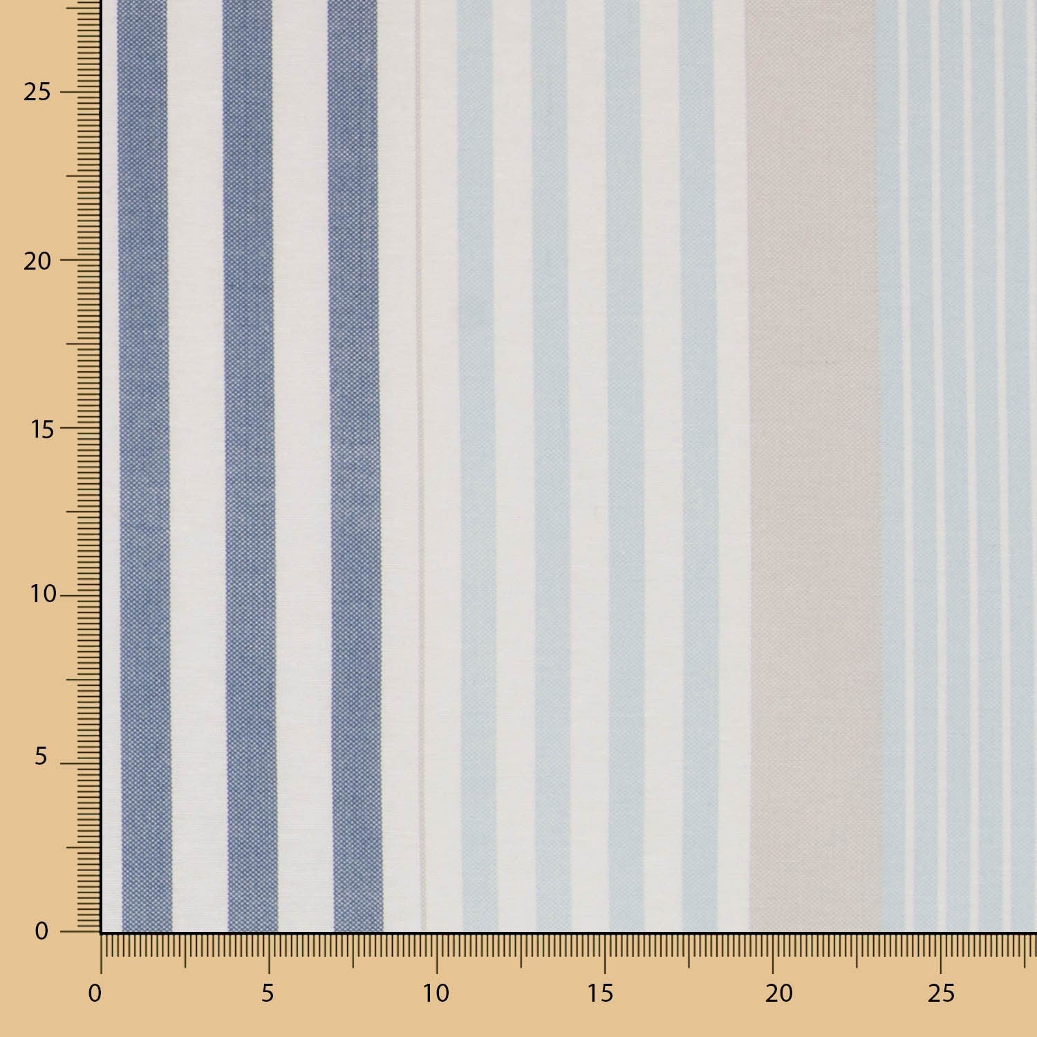 Anti-Fleck-Tischdecke Blau gestreift - Ribes y Casals