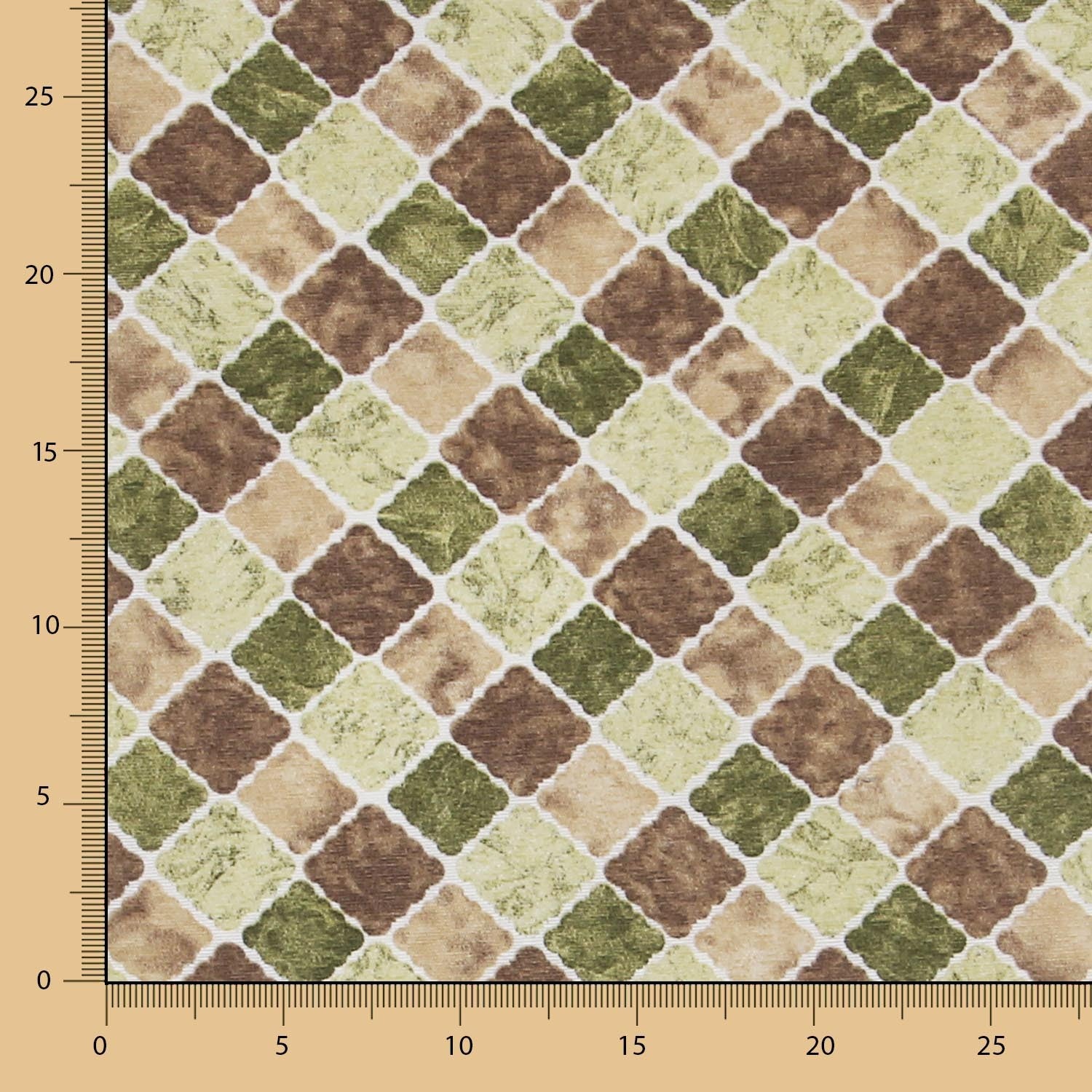Anti-Fleck-Tischdecke Rhombus Grün - Ribes y Casals
