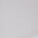 Reststück Jacquard-Tischdecke mit Spiralmuster, weiß – verschiedene Maße x Breite 320 cm - Ribes y Casals