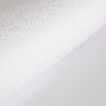 Reststück Jacquard-Tischdecke mit Spiralmuster, weiß – verschiedene Maße x Breite 320 cm - Ribes y Casals