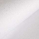 Reststück Jacquard-Tischdecke mit Spiralmuster, weiß – verschiedene Maße x Breite 320 cm - Ribes y Casals