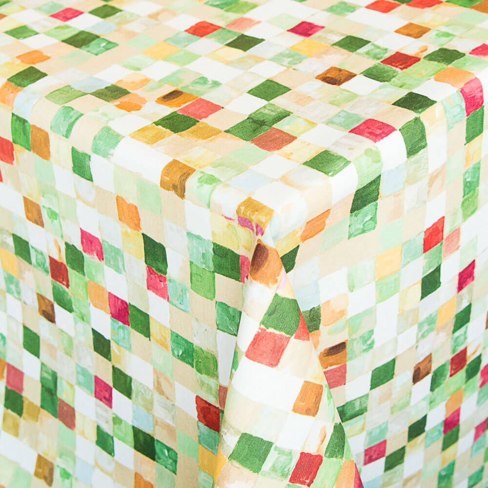 Anti-Fleck-Tischdecke Würfel Multicolour - Ribes y Casals
