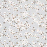 Anti-Fleck-Tischdecke Japan Blume Grau - Ribes y Casals