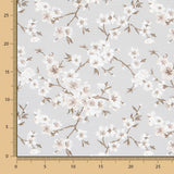 Anti-Fleck-Tischdecke Japan Blume Grau - Ribes y Casals