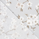 Anti-Fleck-Tischdecke Japan Blume Grau - Ribes y Casals