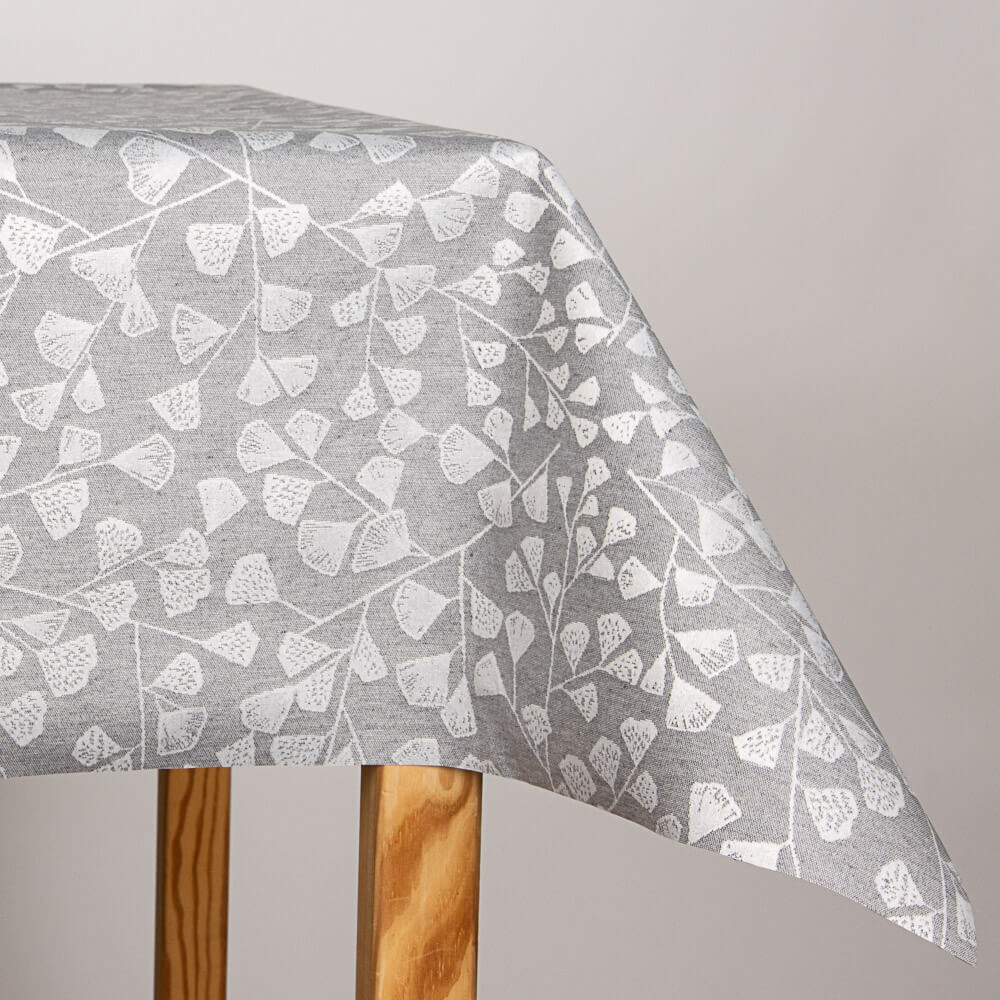 Jacquard-Fleckschutz-Tischdecke Grau - Ribes y Casals