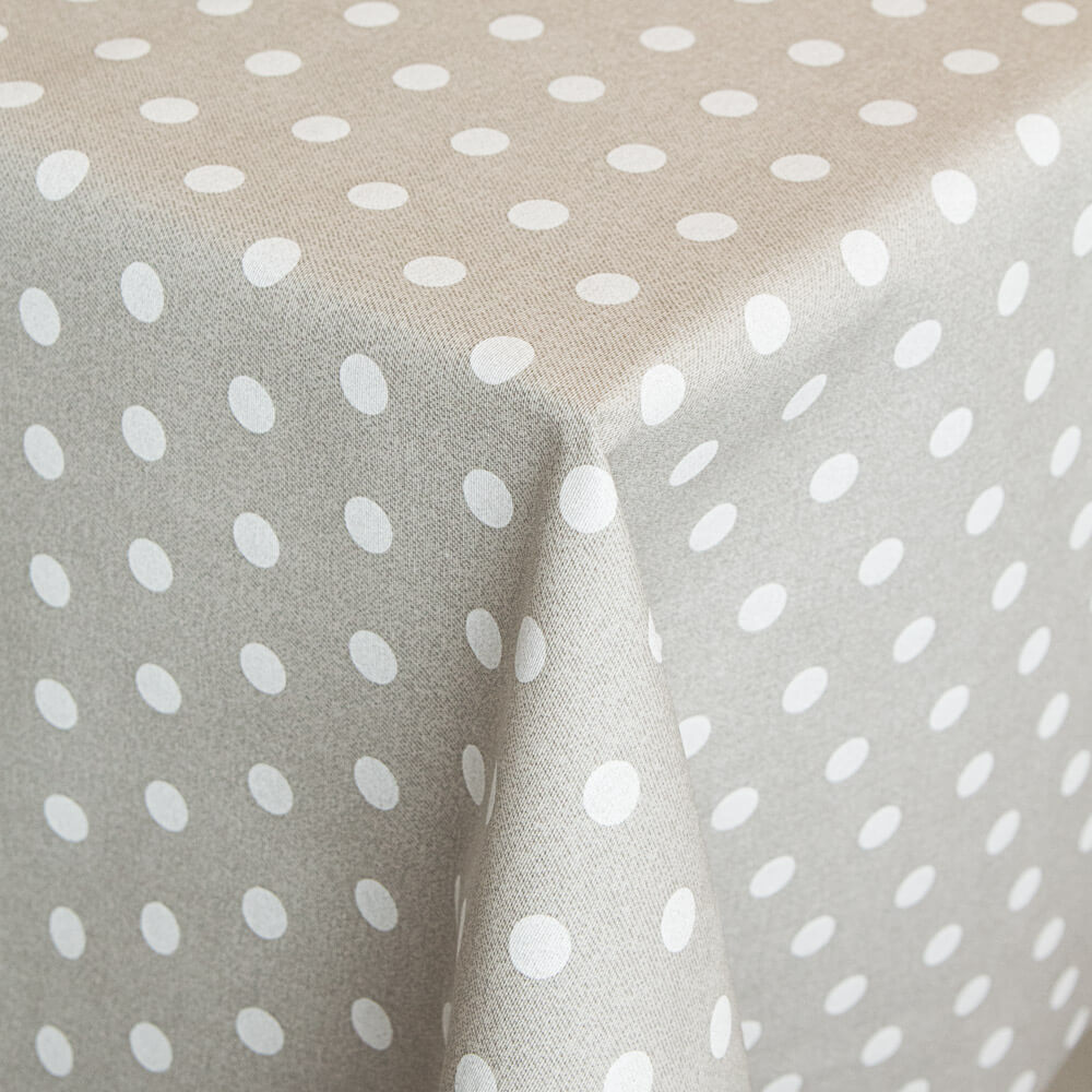 Anti-Flecken-Tischdecke Polka Dots Stone - Ribes y Casals
