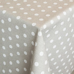 Anti-Flecken-Tischdecke Polka Dots Stone - Ribes y Casals