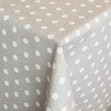 Anti-Flecken-Tischdecke Polka Dots Stone - Ribes y Casals
