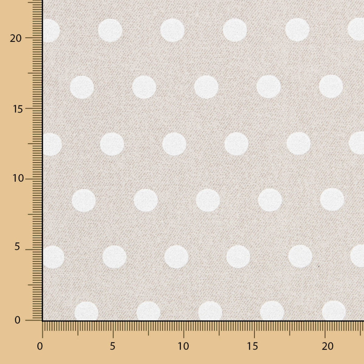 Anti-Flecken-Tischdecke Polka Dots Stone - Ribes y Casals