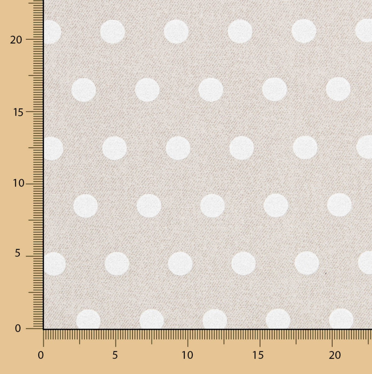 Anti-Flecken-Tischdecke Polka Dots Stone - Ribes y Casals