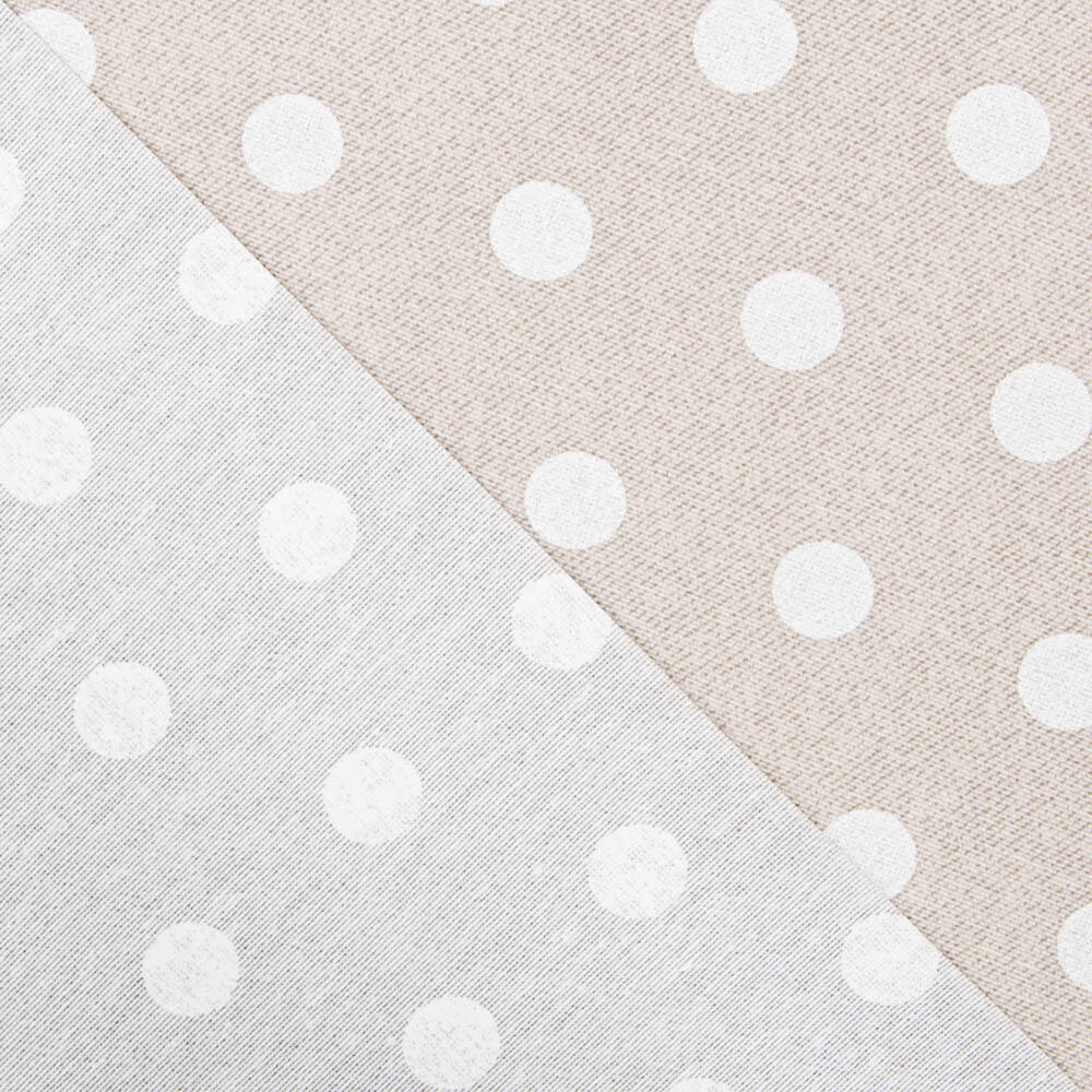 Anti-Flecken-Tischdecke Polka Dots Stone - Ribes y Casals